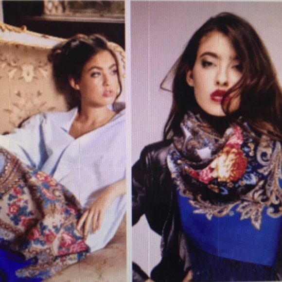 New 100% Wool Authentic Scarf/ Wrap Handcrafted - Picture 2 of 6